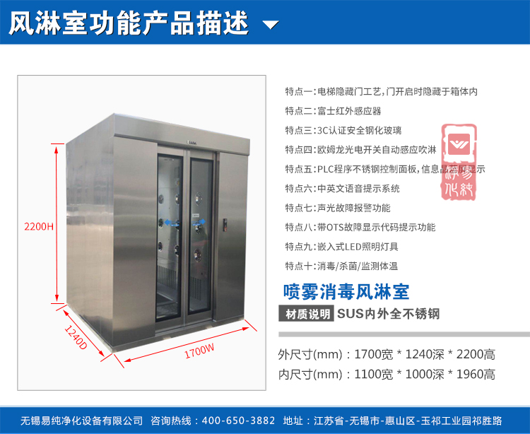 不銹鋼風淋室噴嘴外徑是多少？